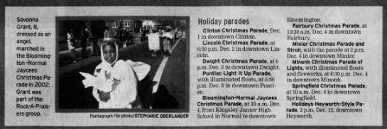 Holiday parades
